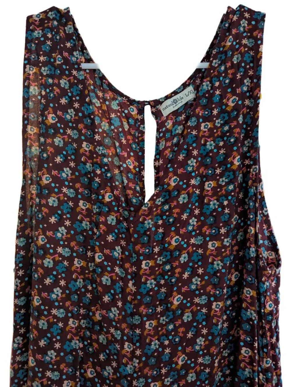 Natural Life Boho Floral Wide Leg Jumpsuit